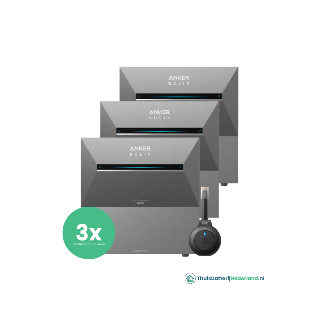 3 x Anker Solix Solarbank 3 E2700 Pro
